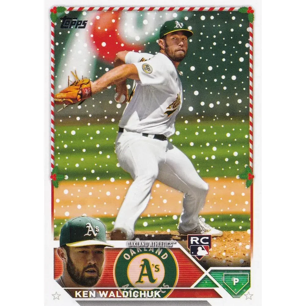 2023 Topps Holiday Ken Waldichuk RC H31 Oakland Athletics